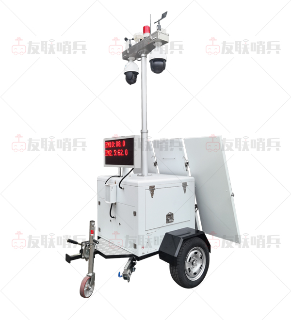工地?fù)P塵氣象監(jiān)測(cè)太陽(yáng)能移動(dòng)監(jiān)控車(chē)